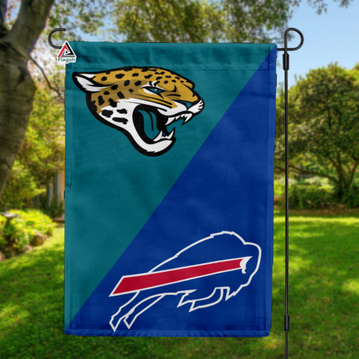 Jaguars vs Bills House Divided Flag, NFL House Divided Flag