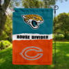 Jacksonville Jaguars vs Chicago Bears House Divided Flag, NFL House Divided Flag