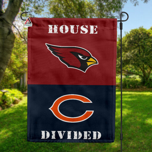 Cardinals vs Bears House Divided Flag, NFL House Divided Flag