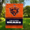 Chicago Bears Football Team Flag, NFL Premium Two-sided Vertical Flag