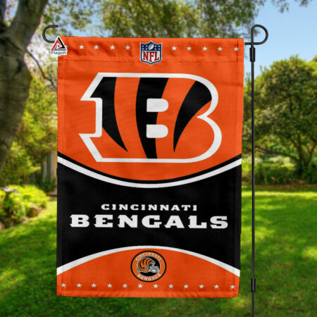 Cincinnati Bengals Football Team Flag, NFL Premium Two-sided Vertical Flag