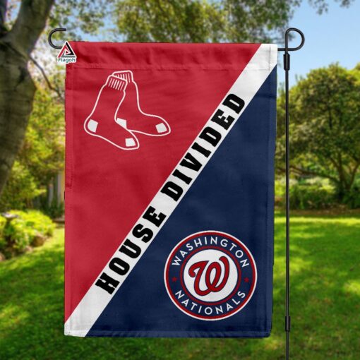 Red Sox vs Nationals House Divided Flag, MLB House Divided Flag