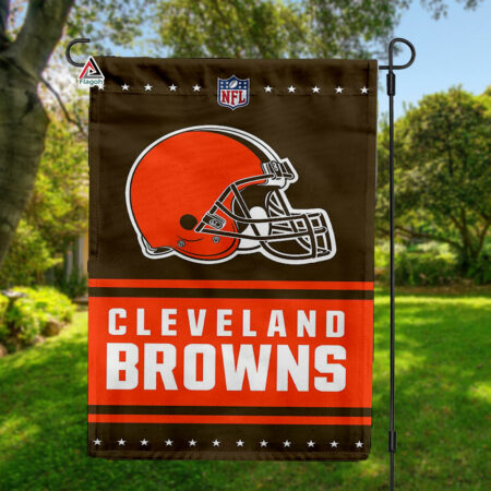 Cleveland Browns Football Team Flag, NFL Premium Two-sided Vertical Flag