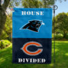 Carolina Panthers vs Chicago Bears House Divided Flag, NFL House Divided Flag