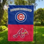 Cubs vs Braves House Divided Flag, MLB House Divided Flag