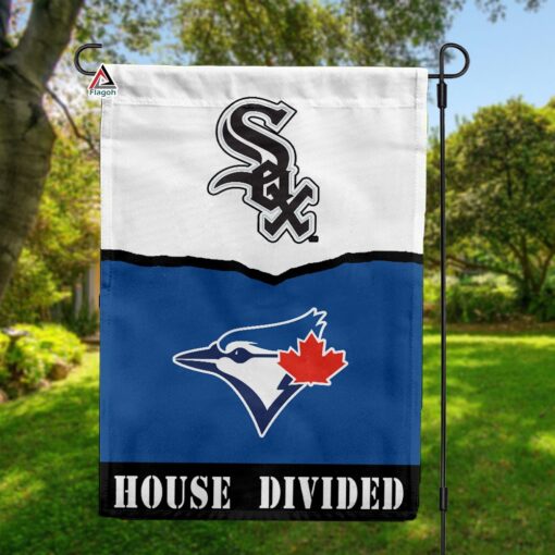 White Sox vs Blue Jays House Divided Flag, MLB House Divided Flag