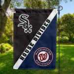 White Sox vs Nationals House Divided Flag, MLB House Divided Flag