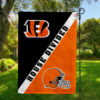 Cincinnati Bengals vs Cleveland Browns House Divided Flag, NFL House Divided Flag
