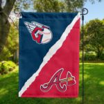Guardians vs Braves House Divided Flag, MLB House Divided Flag
