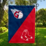 Guardians vs Red Sox House Divided Flag, MLB House Divided Flag
