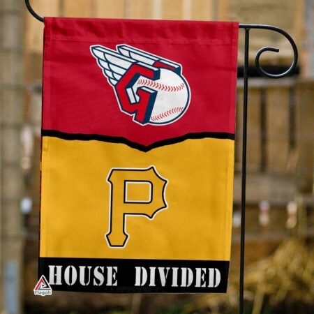 Guardians vs Pirates House Divided Flag, MLB House Divided Flag