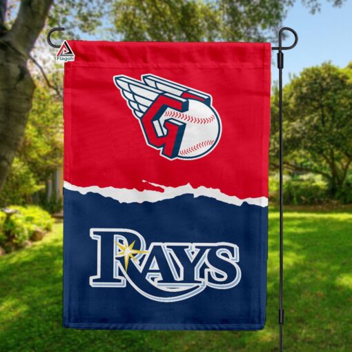 Guardians vs Rays House Divided Flag, MLB House Divided Flag