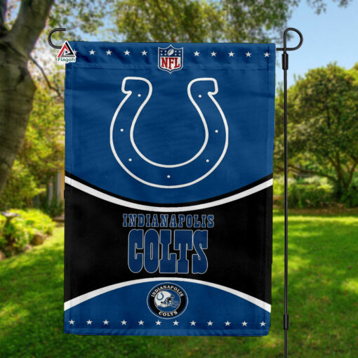 Indianapolis Colts Football Team Flag, NFL Premium Two-sided Vertical Flag