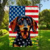 Dachshund Dog Breed Patriotic Flag, Happy 4th July Flag, Dachshund Dog Independence Day Flag