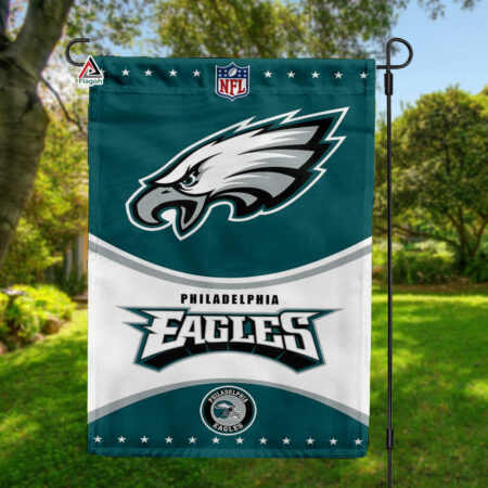 Philadelphia Eagles Football Team Flag, NFL Premium Two-sided Vertical Flag