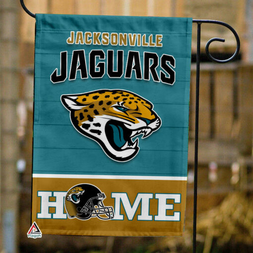 Jacksonville Jaguars Football Flag, Jaxson de Ville Mascot Personalized Football Fan Welcome Flags, Custom Family Name NFL Decor