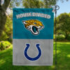 Jacksonville Jaguars vs Indianapolis Colts House Divided Flag, NFL House Divided Flag