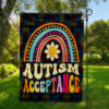 Autism Acceptance Flag, Proud Autism Parent Garden Flag, World Autism Awareness Day Flag