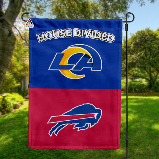 Rams vs Bills House Divided Flag, NFL House Divided Flag