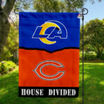 Rams vs Bears House Divided Flag, NFL House Divided Flag