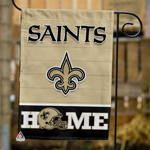 New Orleans Saints Football Flag, Gumbo Mascot Personalized Football Fan Welcome Flags, Custom Family Name NFL Decor