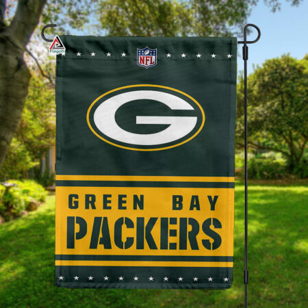 Green Bay Packers Football Team Flag, NFL Premium Two-sided Vertical Flag