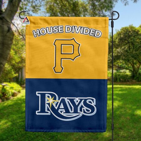 Pirates vs Rays House Divided Flag, MLB House Divided Flag