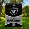 Las Vegas Raiders Football Team Flag, NFL Premium Two-sided Vertical Flag