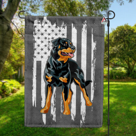 Rottweiler Dog America 4th Of July Flag, Rottweiler Dog Independence Day Flag