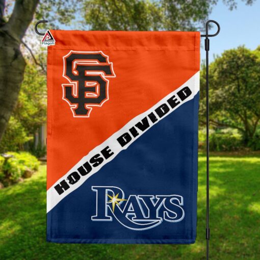 Giants vs Rays House Divided Flag, MLB House Divided Flag