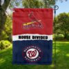 Cardinals vs Nationals House Divided Flag, MLB House Divided Flag