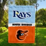 Rays vs Orioles House Divided Flag, MLB House Divided Flag
