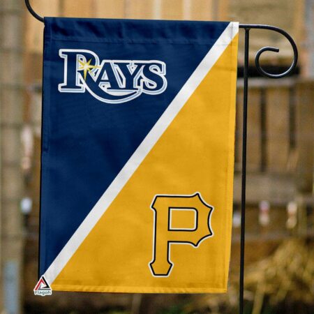 Rays vs Pirates House Divided Flag, MLB House Divided Flag