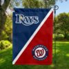 Rays vs Nationals House Divided Flag, MLB House Divided Flag