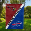 Arizona Cardinals vs Buffalo Bills House Divided Flag, NFL House Divided Flag