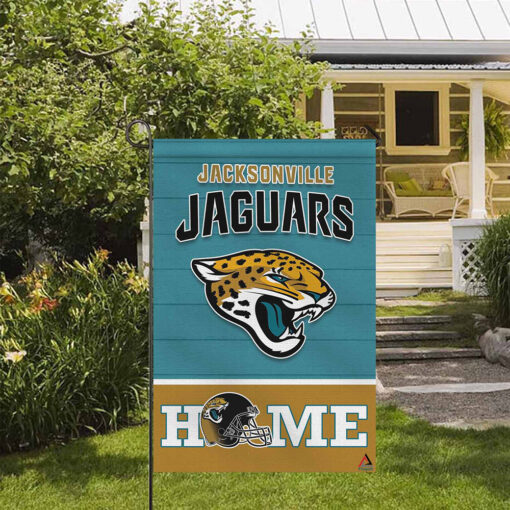 Jacksonville Jaguars Football Flag, Jaxson de Ville Mascot Personalized Football Fan Welcome Flags, Custom Family Name NFL Decor