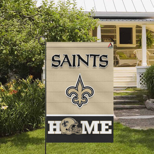 New Orleans Saints Football Flag, Gumbo Mascot Personalized Football Fan Welcome Flags, Custom Family Name NFL Decor