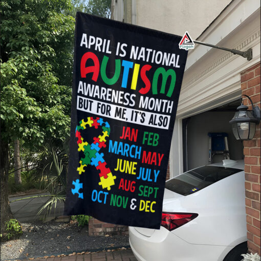 April is National Autism Awareness Month Flag, Autism Acceptance Garden Flag