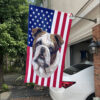 2 Bulldog American Flag