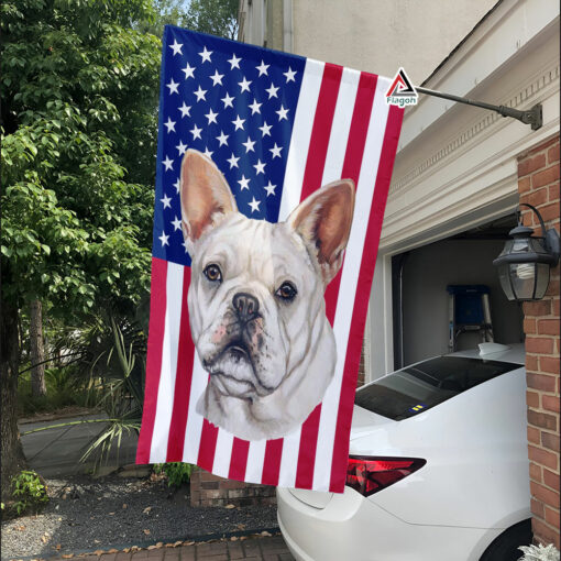 French Bulldog Patriotic American Flag, Lovely Pet Dog US Flag