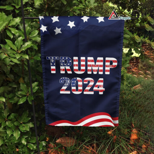 President Donald Trump 2024 Flag, Make America Great Again Garden Flag, Trump MAGA Outdoor Flag