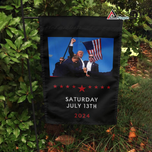 Trump 2024 Flag, Donald J. Trump Assassination Attempt, Never Surrender Outdoor Flag