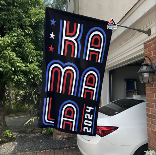 Kamala Harris Garden Flag, Harris For President Support Flag, American Democratic Presidential Voting Flag