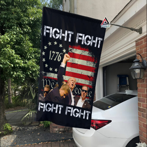 Trump Fight Flag, Donald Trump Survived Shooter Flag, Trump 2024 Election Flag