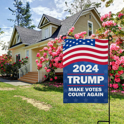 Trump 2024 Make Votes Count Again Flag, Vote Republican Yard Flag