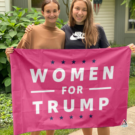 Women for Trump Flag, Donald Trump 2024 Pink Flag, MAGA Flag