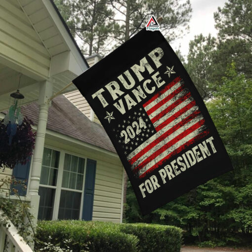 Trump Vance 2024 Flag, Make America Great Again Flag, Republican Supporters Garden Flag