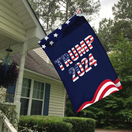 President Donald Trump 2024 Flag, Make America Great Again Garden Flag, Trump MAGA Outdoor Flag