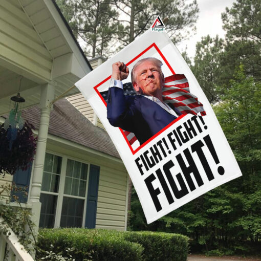 Fight Fight Fight Trump Flag, Trump 45 47 President Flag, I Stand With Trump Yard Flag