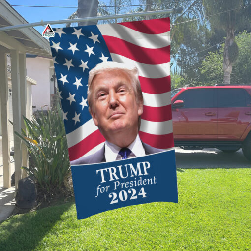 Trump For Presisdent 2024 Flag, Republican Supporters Yard Flag, American Political Campaign Flag